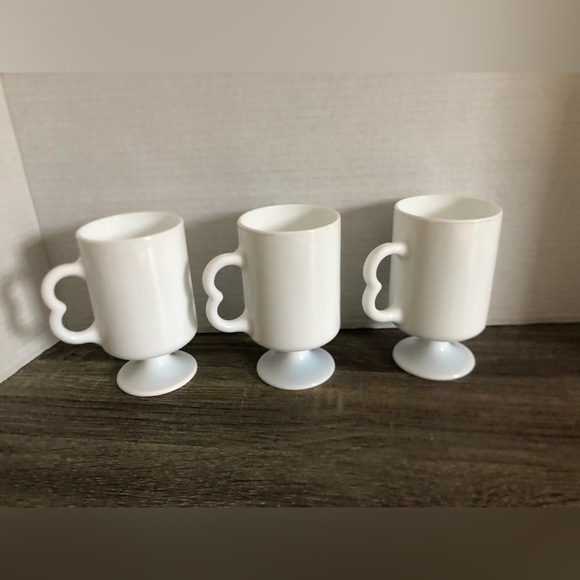 Vtg Milk Glass Irish Spring Advertising Mugs - Picture 10 of 11
